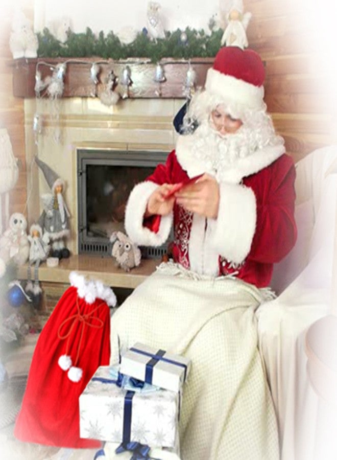 ARAD Velvet Santa's Gift Sack with Cord Drawstring - Image 3